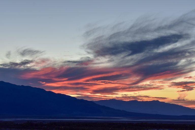 Sunset in the desert