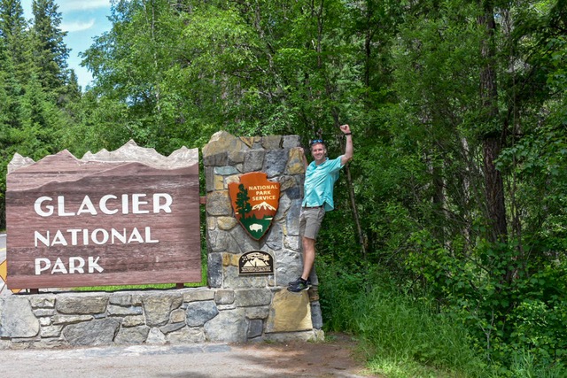 Glacier National Park Sign