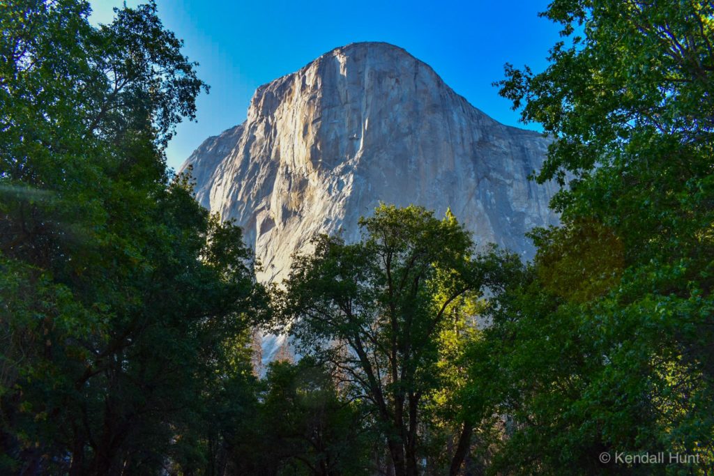 granite monolith el cap in Yosemite national park