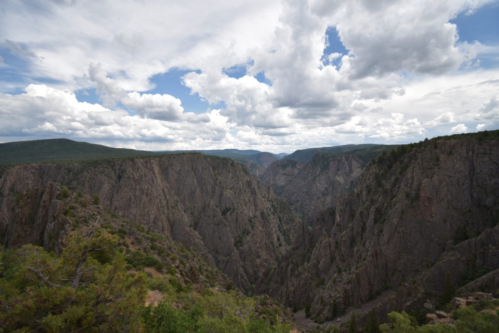 steep cliffs at black canyon of the Gunnison