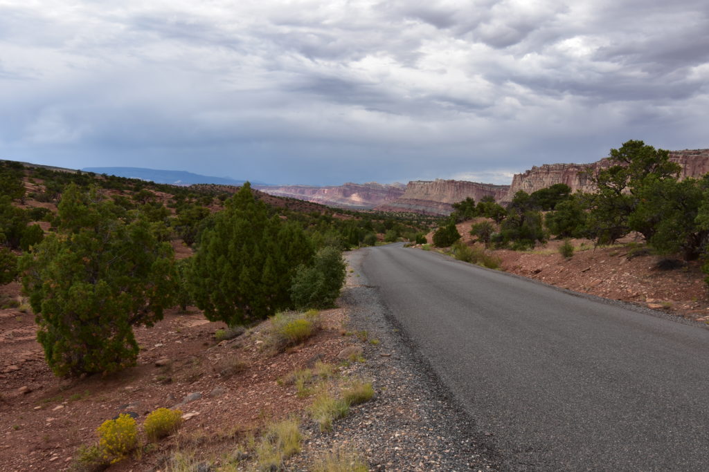 Scenic Drive at Capitol Reef national park