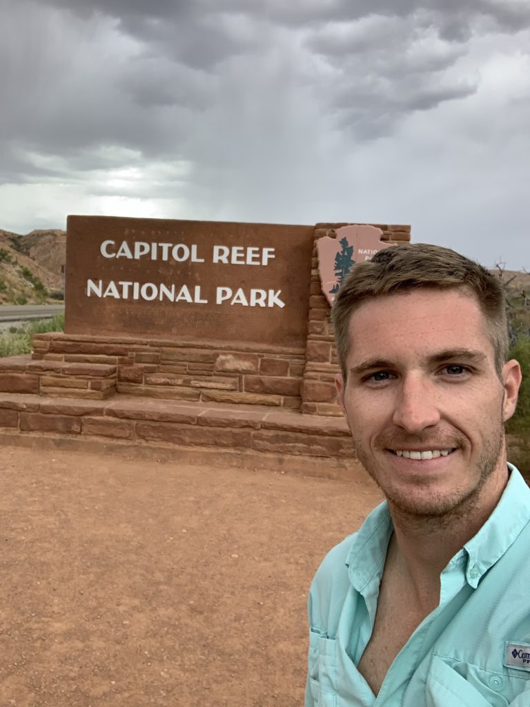 Sign for Capitol Reef National Park