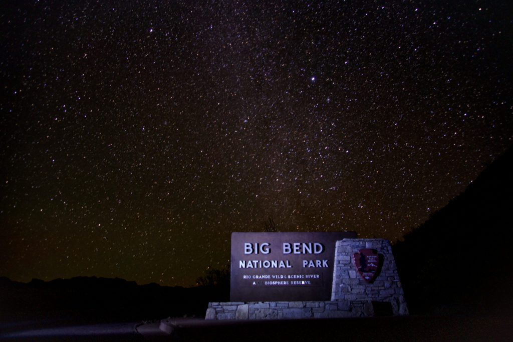 Stars are bright over Big Bend National Park