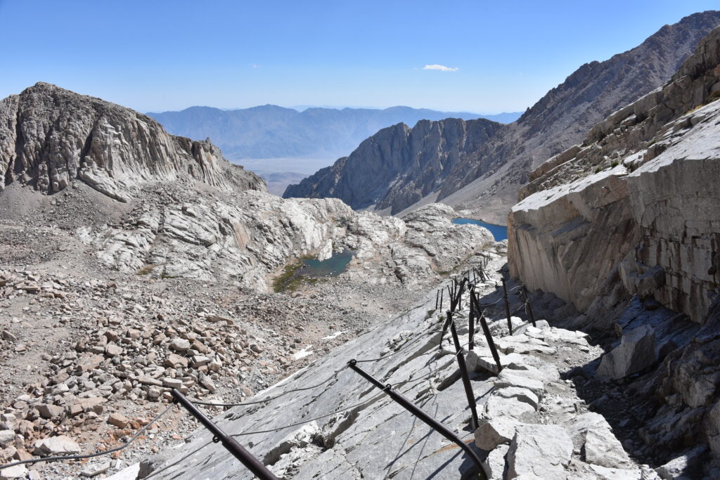 cables on Mount Whitney trail