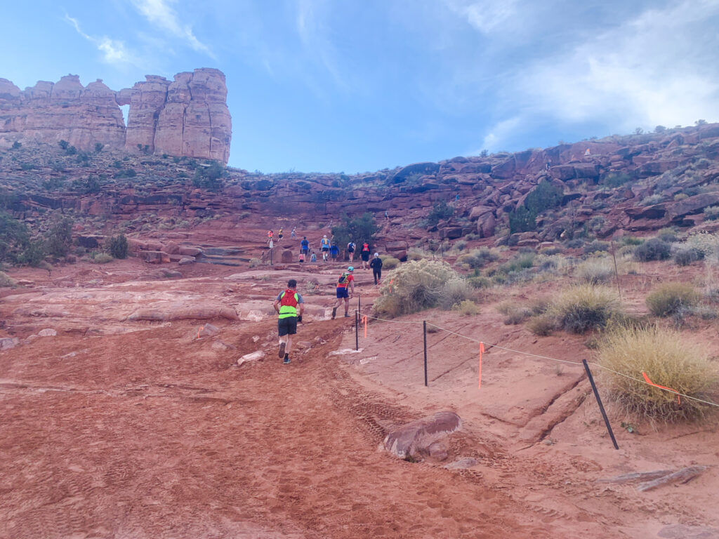 Start of the Moab trail marathon
